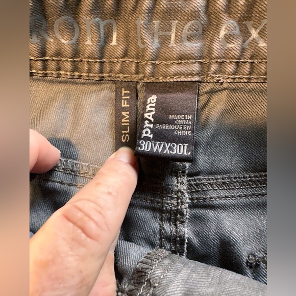 Men’s Prana Bridger size 30X30 slim fit straight, brown jean. 5 pocket design. - Picture 12 of 12
